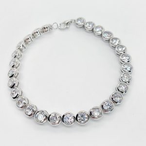 tennis bracelet silver