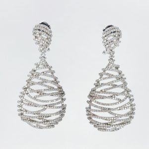 silver pendand earrings